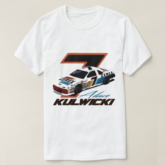 Alan Kulwicki 1990プレミアム Tシャツ (デザイン正面)