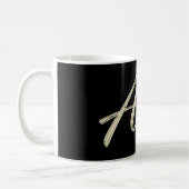 Alan Name whitegold Tasse Teetasse Kaffeetasse コーヒーマグカップ (左)