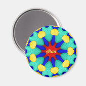 ALAN ~ Stark Red Green Yellow ~ Stunning Design  マグネット (正面/裏面)