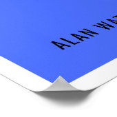 Alan Wattsの引用文について考え ポスター (角)