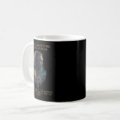 Alan Watts引用文時間錯覚クロック宇宙マインド コーヒーマグカップ (正面左)
