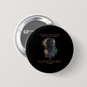 Alan Watts引用文時間錯覚クロック宇宙マインド 缶バッジ (正面&裏面)