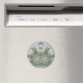 ALAN ~ White and Green ~ Stunning Design Magnet マグネット (インサイチュ (食洗機))