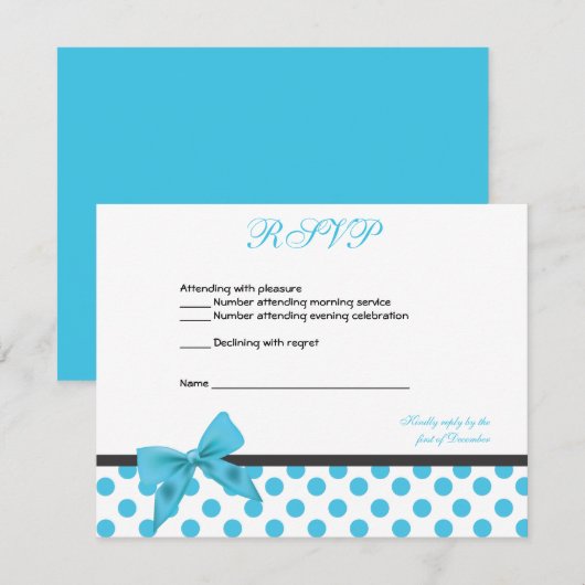 Alanaの植物相RSVP 出欠カード (正面/裏面)