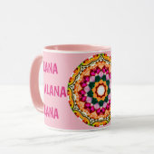 ALANA ~ Personalised Gem Stones Fractal ~ Mug マグカップ (正面左)