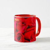 ALANA ~ Personalised Rose Buds Photograph ~ Mug マグカップ (正面右)