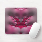 ALANA ~ Pink and White Mouse Pad  マウスパッド (マウス)