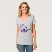 Alapahaの貴族の家柄のブルドッグのヒースの"Steele " Tシャツ (正面フル)