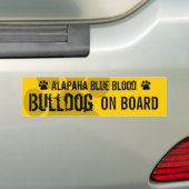 Alapahaの貴族の家柄のブルドッグ船上に バンパーステッカー (車上)