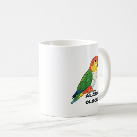 Alarm Clock Sun Conure – コーヒーマグカップ (正面右)