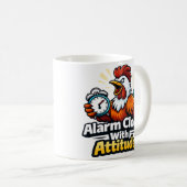 Alarm clock with attitude, roaster quote. コーヒーマグカップ (正面右)