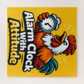 Alarm clock with attitude, roaster quote. ジグソーパズル (横)