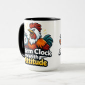 Alarm clock with attitude, roaster quote. マグカップ (正面左)
