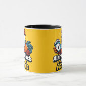 Alarm clock with attitude, roaster quote. マグカップ (中央)