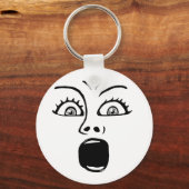 ALARMED! - White キーホルダー (正面)