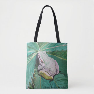 AlarsenArtist Tote Bagによる「Frog on Green」 トートバッグ
