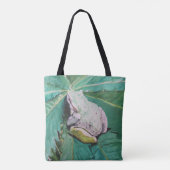 AlarsenArtist Tote Bagによる「Frog on Green」 トートバッグ (裏面)