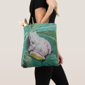 AlarsenArtist Tote Bagによる「Frog on Green」 トートバッグ (クローズアップ)