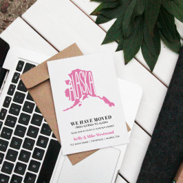 ALASKA新しいアドレスを移動した新しいホーム ポストカード