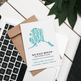 ALASKA新しいアドレスを移動した新しいホーム ポストカード