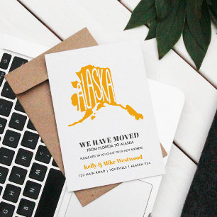 ALASKA新しいアドレスを移動した新しいホーム ポストカード