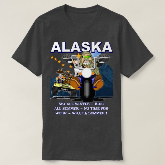 ALASKA – 最後のフロンティアTシャツ Tシャツ (デザイン正面)