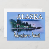 Alaska Adventure Awaits ポストカード (正面/裏面)