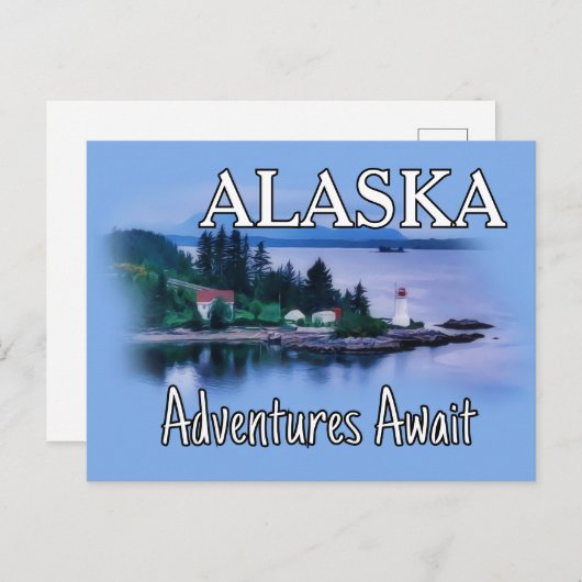 Alaska Adventure Awaits ポストカード (正面/裏面)