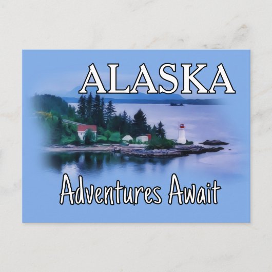 Alaska Adventure Awaits ポストカード (正面)
