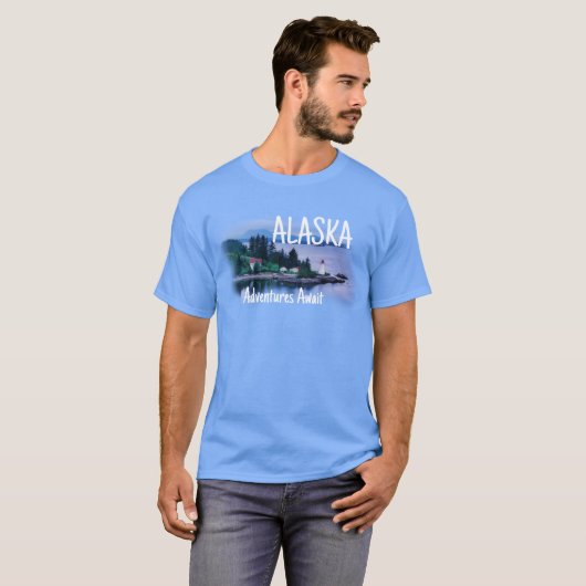 Alaska Adventure Awaits Tシャツ (正面フル)