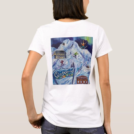 Alaska Alyeska /ジルウッド女性のTシャツ Tシャツ (裏面)