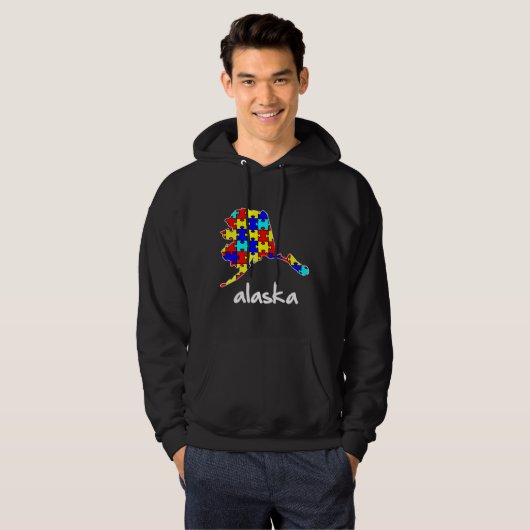 Alaska Autism Awareness パーカ (正面フル)