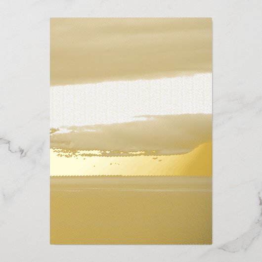 Alaska Blues 箔招待状 (正面)