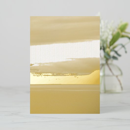 Alaska Blues 箔招待状 (立ち正面)