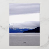 Alaska Blues 箔招待状 (裏面)