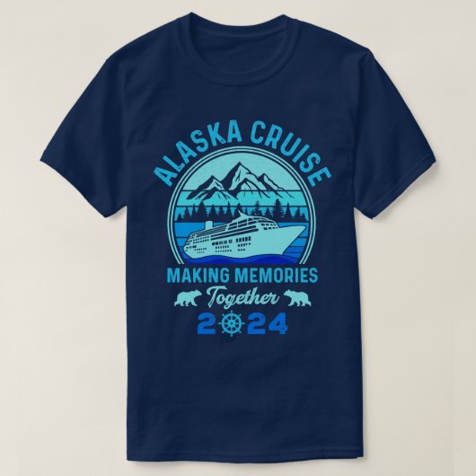 Alaska Cruise 2024 Making Memories T-shirt 2 Tシャツ (デザイン正面)