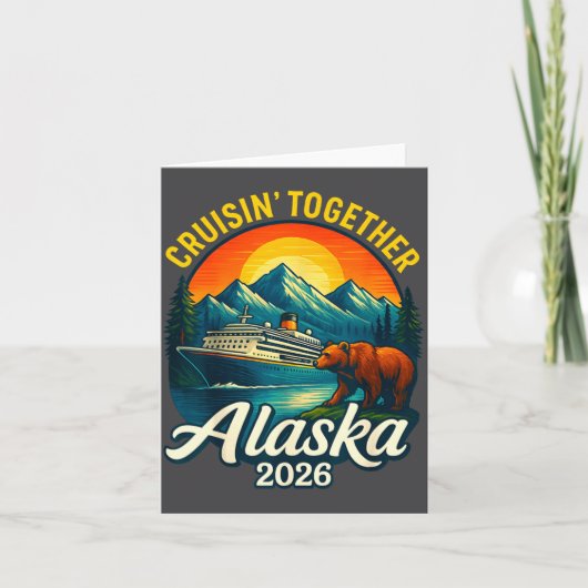 Alaska Cruise 2026 Cruisin Together Matching Famil カード (正面)