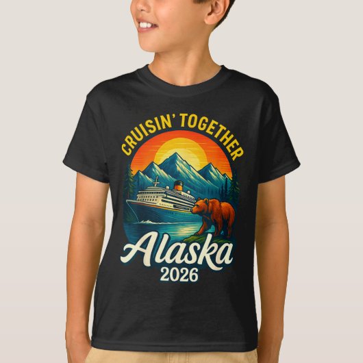 Alaska Cruise 2026 Cruisin Together Matching Famil Tシャツ (正面)