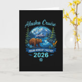 Alaska Cruise 2026 Making Memories Together Design カード (黄色い花)