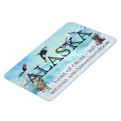 Alaska Cruise Cruising Custom Bear Moose Large マグネット (左側)