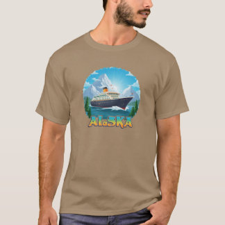 Alaska Cruise Mode On Scenic and AdventureFilled V Tシャツ