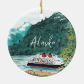 Alaska Cruise Ship セラミックオーナメント (裏面)