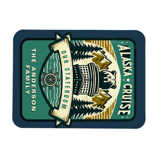 Alaska Cruise Ship Stateroom Magnet マグネット (横)