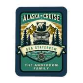 Alaska Cruise Ship Stateroom Magnet マグネット (縦)