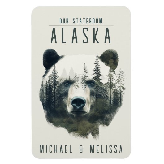 Alaska Cruise Ship Stateroom Magnet マグネット (縦)