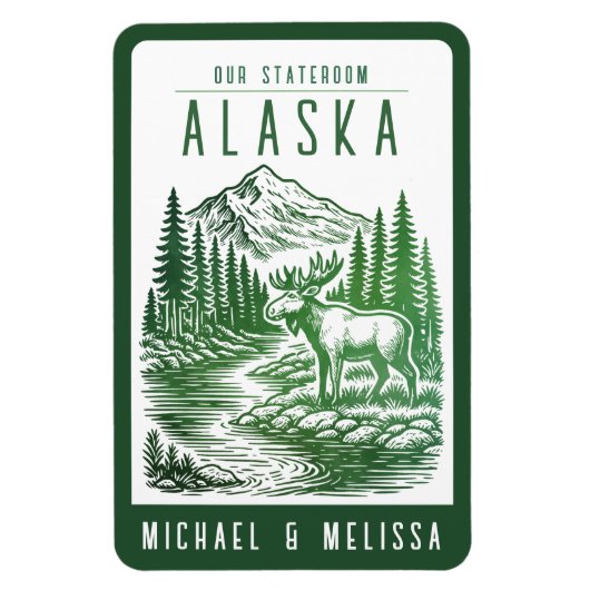 Alaska Cruise Ship Stateroom Magnet マグネット (縦)