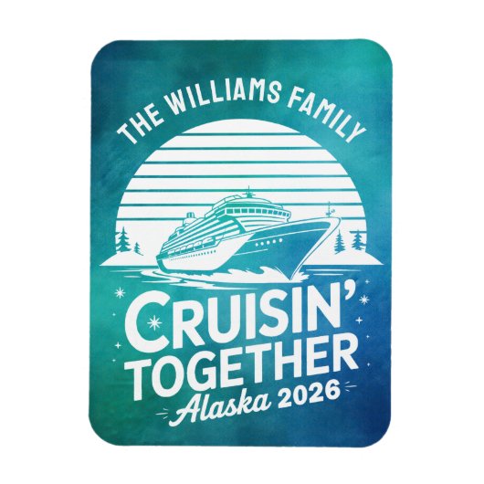 Alaska Cruise Ship Stateroom Magnet マグネット (縦)