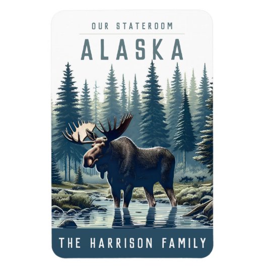 Alaska Cruise Ship Stateroom Magnet マグネット (縦)