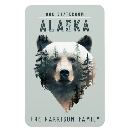 Alaska Cruise Ship Stateroom Magnet マグネット (縦)