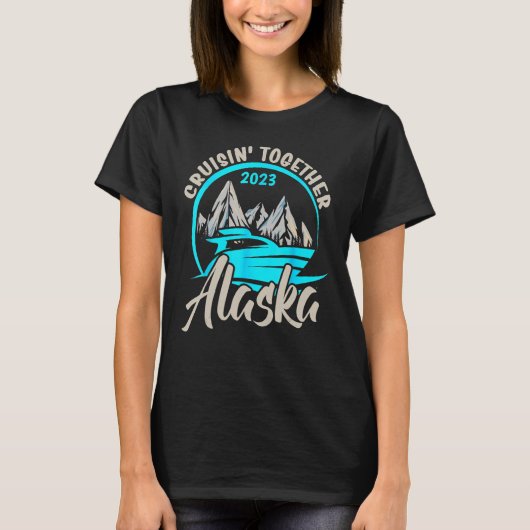 Alaska Cruising Together 2023 Alaskan Cruise Famil Tシャツ (正面)